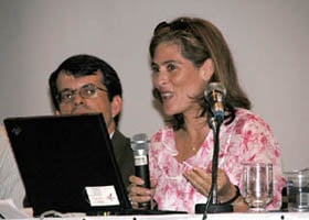 Ana Preston e Nelson Simões durante a abertura do 4ºWRNP2 (foto: Marcus Mannarino)