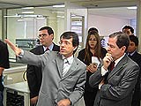 Nelson Simões com o Ministro Sergio Rezende, na RNP de Brasília.